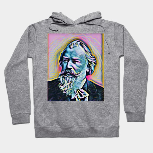 Johannes Brahms Portrait | Johannes Brahms Artwork 8 Hoodie by JustLit